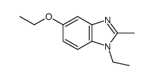(9ci)-5-乙氧基-1-乙基-2-甲基-1H-苯并咪唑 结构式