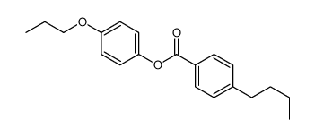 Benzoic acid, 4-butyl-, 4-propoxyphenyl ester 结构式