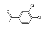 3,4-二氯苯甲酰碘 结构式