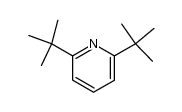 2,6-二叔丁基吡啶鎓离子 结构式