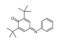 2,6-二叔丁基-4-(苯亚氨基)-2,5-环己二烯-1-酮 结构式