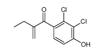 1-Butanone, 1-(2,3-dichloro-4-hydroxyphenyl)-2-methylene- 结构式