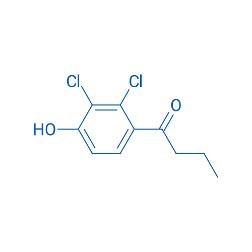 1-(2,3-DICHLORO-4-HYDROXYPHENYL)BUTAN-1-ONE 结构式