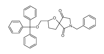 1-Oxa-7-azaspiro[4.4]nonane-6,9-dione, 7-(phenylMethyl)-2-[(triphenylMethoxy)Methyl]-, (2S,5R)- 结构式