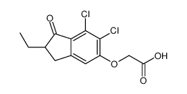 [(6,7-Dichloro-2-ethyl-2,3-dihydro-1-oxo-1H-inden-5-yl)oxy]acetic acid 结构式