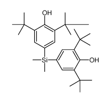 4,4'-(二甲基硅亚基)双[2,6-双(1,1-二甲基乙基)苯酚] 结构式