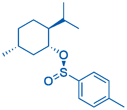 (1R,2S,5R)-(-)-薄荷基(S)-对甲苯亚磺酸酯 结构式