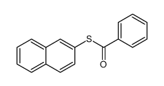 S-2-Naphthalenyl benzenecarbothioate 结构式