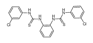 Thiourea, N,N''-1,2-phenylenebis[N'-(3-chlorophenyl)- 结构式