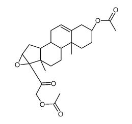 Pregn-5-en-20-one, 3,21-bis(acetyloxy)-16,17-epoxy-, (3β,16α)- (9CI) 结构式