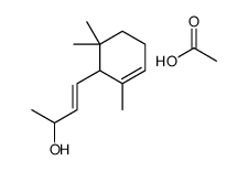 [(E)-1-methyl-3-(2,6,6-trimethylcyclohex-2-en-1-yl)allyl] acetate 结构式