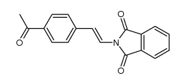 2-[(1E)-2-(4-乙酰基苯基)乙烯基]-1H-异吲哚-1,3(2H)-二酮 结构式