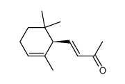 [R-(E)]-4-(2,6,6-三甲基-2-环己烯-1-基)-3-丁烯-2-酮 结构式