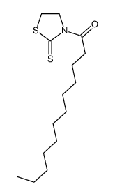 1-Dodecanone, 1-(2-thioxo-3-thiazolidinyl)- 结构式