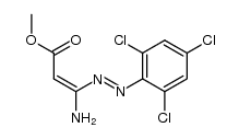 2-Propenoic acid, 3-amino-3-[(1E)-2-(2,4,6-trichlorophenyl)diazenyl]-, methyl ester, (2Z)- 结构式