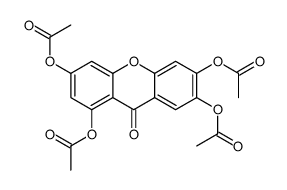 9H-Xanthen-9-one, 1,3,6,7-tetrakis(acetyloxy)- 结构式