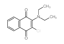 2-氯-3-(二乙氨基)-1,4-萘二酮 结构式