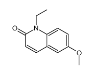 1-乙基-6-甲氧基-2-喹诺酮 结构式