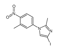 1H-Imidazole, 4-iodo-2-methyl-1-(3-methyl-4-nitrophenyl)- 结构式