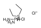 二氨合氯[1,1'-硫代双乙烷]合铂(1+)氯化物, (SP-4-2)- 结构式