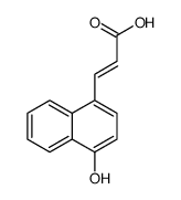 3-(4-羟基-1-萘基)-2-丙烯酸 结构式