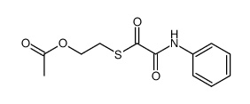 Ethanethioic acid, 2-oxo-2-(phenylamino)-, S-[2-(acetyloxy)ethyl] ester 结构式