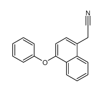 4-苯氧基-1-萘乙腈 结构式