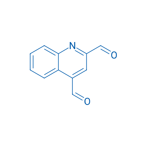 2,4-Quinolinedicarboxaldehyde 结构式