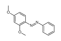 1-(2,4-二甲氧基苯基)-2-苯基二氮烯 结构式