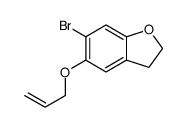 6-溴-2,3-二氢-5-(2-丙烯-1-基氧基)苯并呋喃 结构式