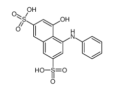 4-羟基-5-(苯基氨基)萘-2,7-二磺酸 结构式