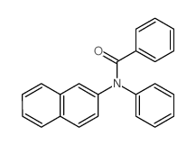 N-2-萘基-N-苯基苯甲酰胺 结构式