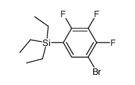 (5-溴-2,3,4-三氟苯基)-三乙基硅烷 结构式