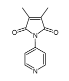 1H-Pyrrole-2,5-dione, 3,4-dimethyl-1-(4-pyridinyl)- 结构式