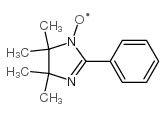 2-苯基-4,4,5,5-四甲基咪唑啉-1-氧自由基 结构式