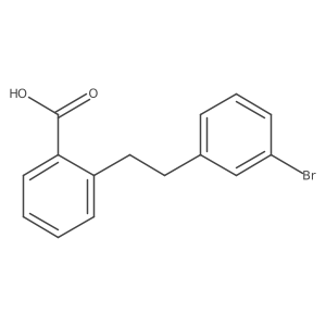 2-[2-(3-溴苯基)乙基]苯甲酸 结构式