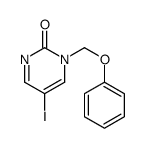 5-碘-1-(苯氧甲基)-2(1H)-嘧啶酮 结构式