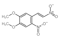 1,2-二甲氧基-4-硝基-5-(2-硝基乙烯基)苯 结构式