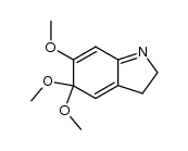 2H-Indole, 3,5-dihydro-5,5,6-trimethoxy- 结构式