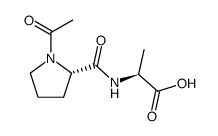 L-Alanine, N-(1-acetyl-L-prolyl)- (9CI) 结构式