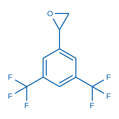 2-(3,5-双三氟甲基苯基)环氧乙烷 结构式