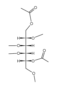 1-O,5-O-Diacetyl-2-O,3-O,4-O,6-O-tetramethyl-D-manno-hexitol 结构式