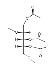 1,3,4-三-O-乙酰基-2,5-二-O-甲基-D-阿拉伯糖醇 结构式