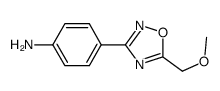 4-[5-(甲氧基甲基)-1,2,4-恶二唑-3-基]苯胺 结构式