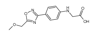 Glycine, N-[4-[5-(methoxymethyl)-1,2,4-oxadiazol-3-yl]phenyl]- 结构式