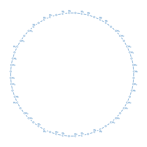 1,4,7,10,13,16,19,22,25,28,31,34,37,40,43,46,49,52,55,58-Eicosaoxacyclohexacontane 结构式