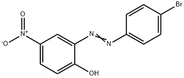 2-[2-(4-溴苯基)偶氮基]-4-硝基苯酚 结构式
