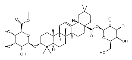 竹节参皂苷IVA-6'-甲酯 结构式