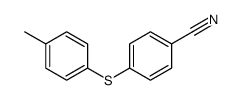 4-[(4-甲基苯基)硫代]苯甲腈 结构式