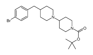 [1,4'-Bipiperidine]-1'-carboxylic acid, 4-[(4-bromophenyl)methyl]-, 1,1-dimethylethyl ester 结构式